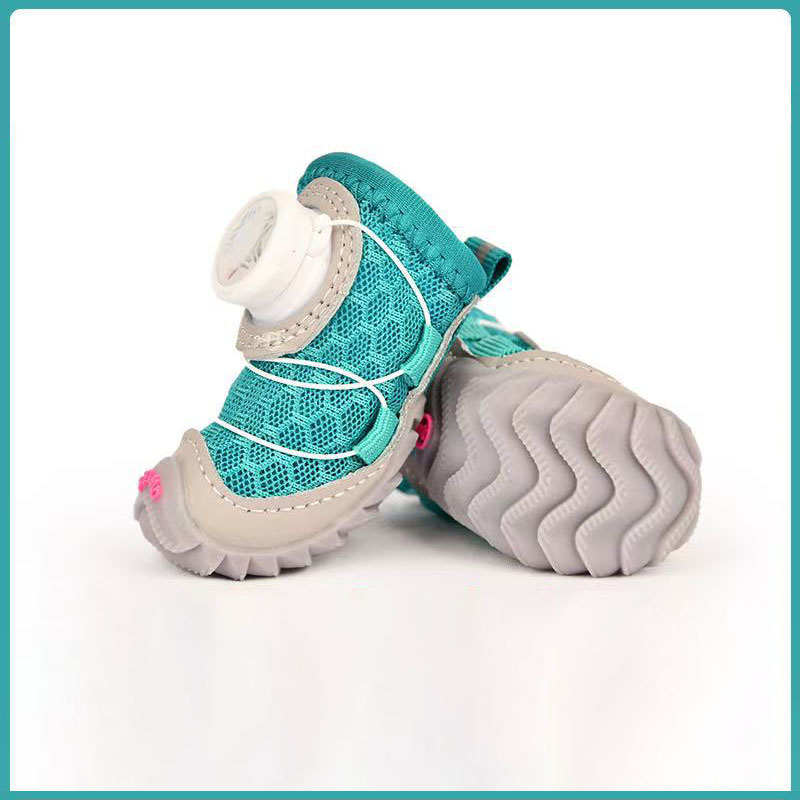 All-Terrain Dog Shoes With Anti-Slip Soles & Dial Adjustment - 4Pcs
