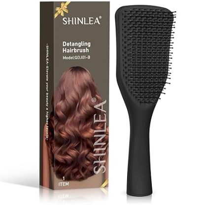 Detangler Hair Brush for Wet & Dry Hair, No Tangle Wave-shaped Soft Br