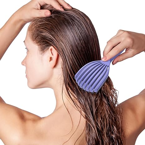 Detangler Brush for Curly Hair, Hair Brush for Wet or Dry Hair, Easily Brushes Through Curl Hair and Reduces Breakage, Pain-Free Brush Hair, Curly Hair Brush for Women Men Kid