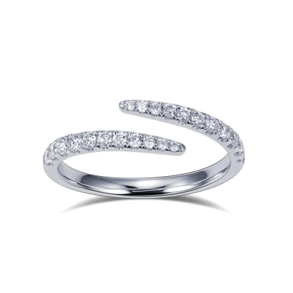 MissDiamond Lab Grown Diamond Platinum Cluster Ring MSR-1838