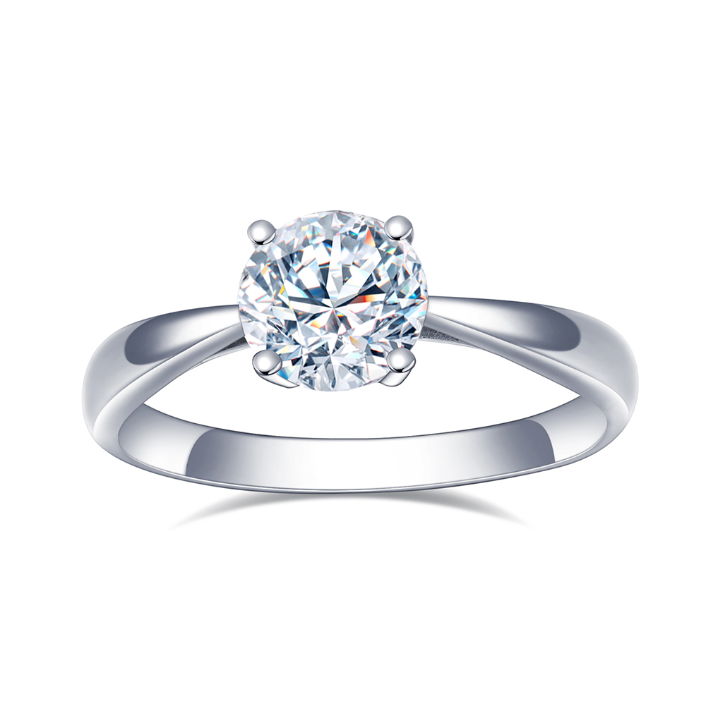 MissDiamond Sustainable luxury Round Cut Lab Grown Diamond 1CT 2.05CT DE VS1 VVS2 18K Solitaire Ring MSR-371