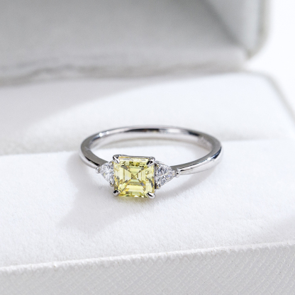 MissDiamond Lab Grown Diamond 1.01CT  VVS2 Platinum Three Stone Ring MSR-2001