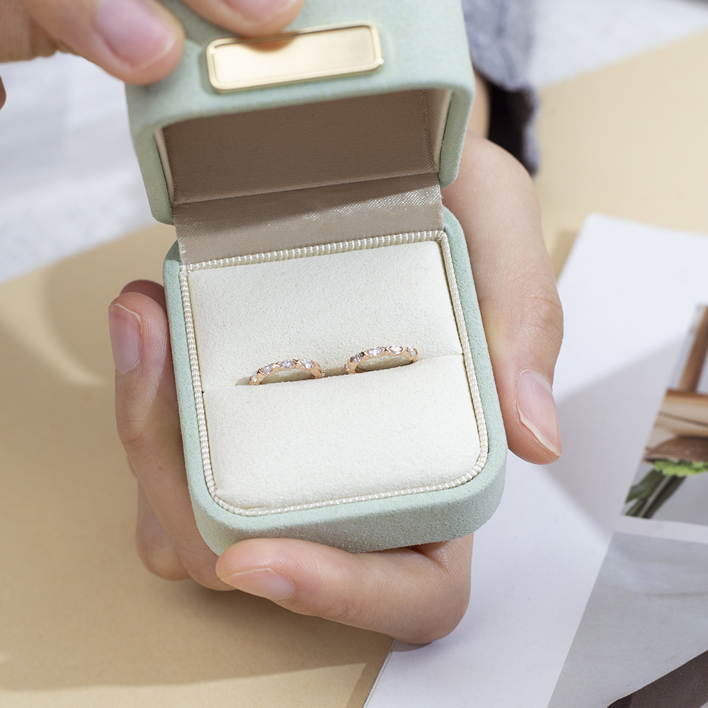 Marquise Shape Lab Grown Diamond D VVS218K Rose Gold Huggies Earrings MSE-781