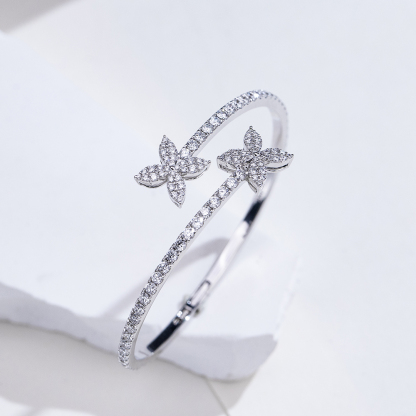 MissDiamond Lab Grown Diamond 18K White Gold Tennis Bracelet MSB-655