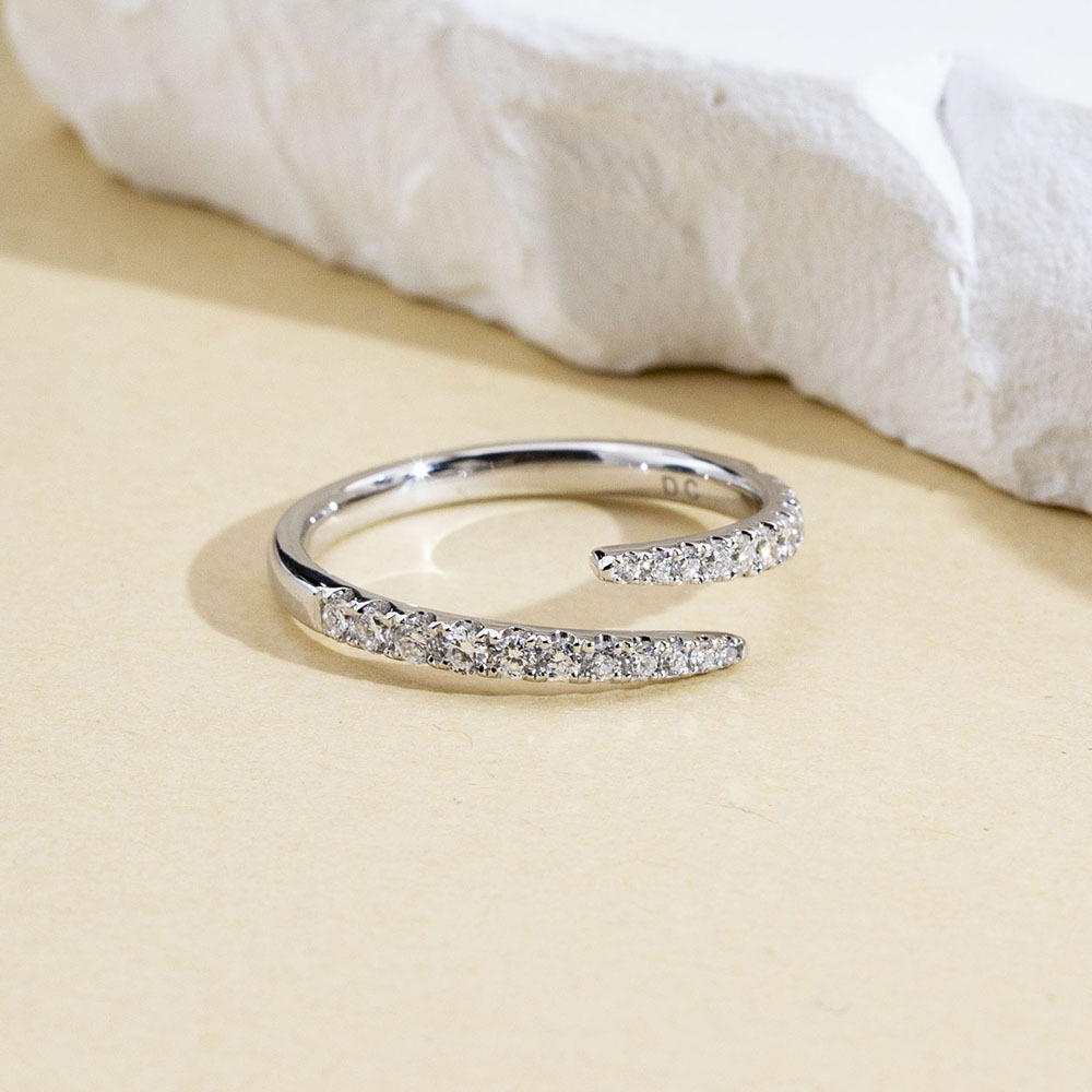 MissDiamond Lab Grown Diamond Platinum Cluster Ring MSR-1838