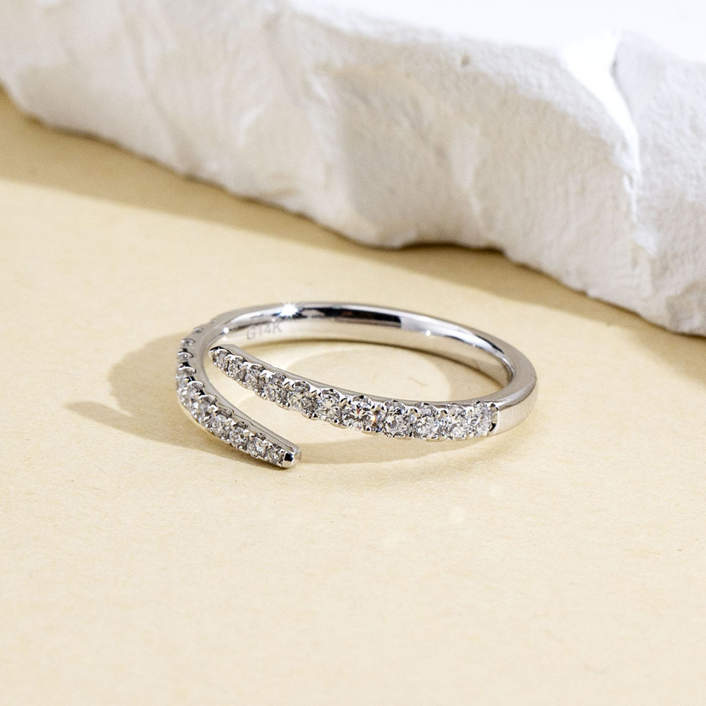 MissDiamond Lab Grown Diamond Platinum Cluster Ring MSR-1838