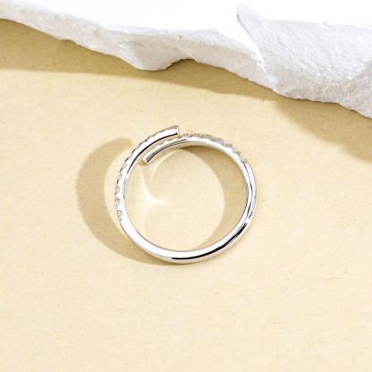 MissDiamond Lab Grown Diamond Platinum Cluster Ring MSR-1838