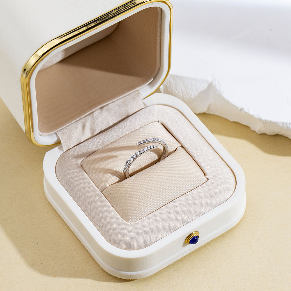 MissDiamond Lab Grown Diamond Platinum Cluster Ring MSR-1838