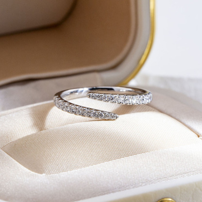 MissDiamond Lab Grown Diamond Platinum Cluster Ring MSR-1838