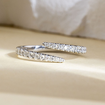 MissDiamond Lab Grown Diamond Platinum Cluster Ring MSR-1838