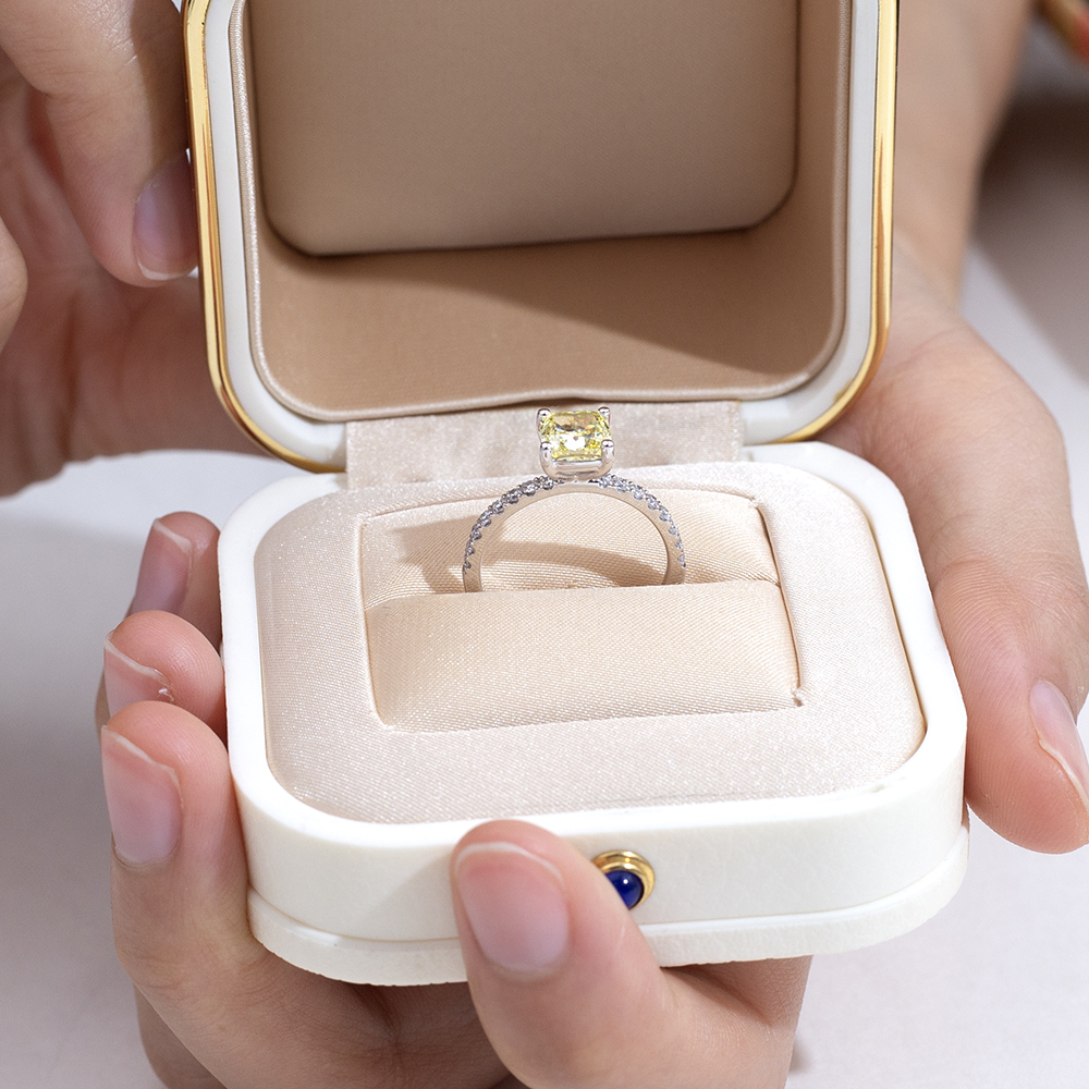 MissDiamond Lab Grown Diamond 1.25CT Platinum Accented Solitaire Ring MSR-510