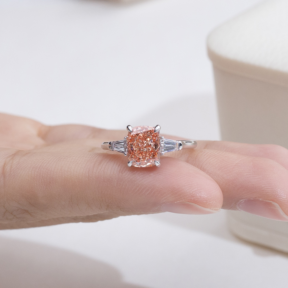 MissDiamond Lab Grown Diamond 2.062CT Platinum Solitaire Ring MSR-2039