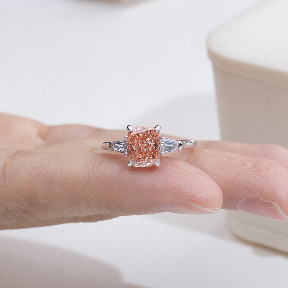 MissDiamond Lab Grown Diamond 2.062CT Platinum Solitaire Ring MSR-2039