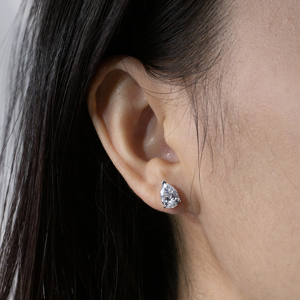 MissDiamond Lab Grown Diamond 1CT 9K White Drop Cut MSE-513