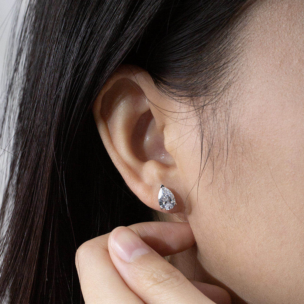 MissDiamond Lab Grown Diamond 1CT 9K White Drop Cut MSE-513