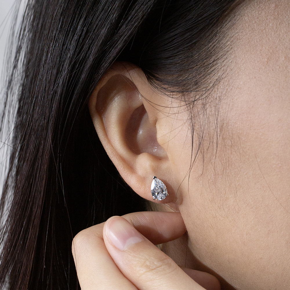 MissDiamond Lab Grown Diamond 1CT 9K White Drop Cut MSE-513