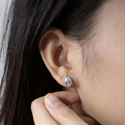 MissDiamond Lab Grown Diamond 1CT 9K White Drop Cut MSE-513