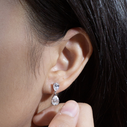 MissDiamond Lab Grown Diamond 1CT 9K White Drop Cut MSE-719