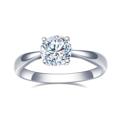 MissDiamond Sustainable luxury Round Cut Lab Grown Diamond 1CT 2.05CT DE VS1 VVS2 18K Solitaire Ring MSR-371