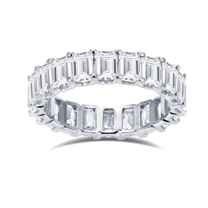 MissDiamond Lab Grown Diamond Eternity Platinum Ring MSR-1240