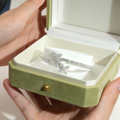 MissDiamond Lab Grown Diamond 18K White Gold Tennis Bracelet MSB-655