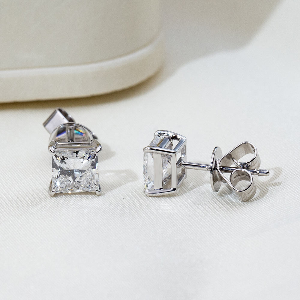 MissDiamond Lab Grown Diamond 1CT 9K White Princess Cut MSE-881