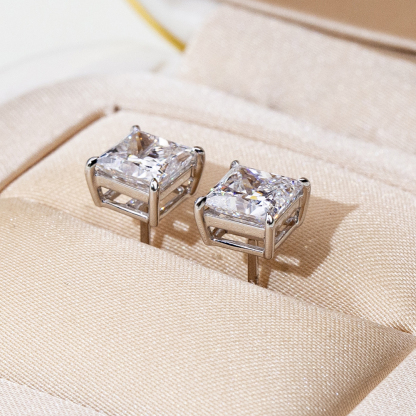 MissDiamond Lab Grown Diamond 1CT 9K White Princess Cut MSE-881