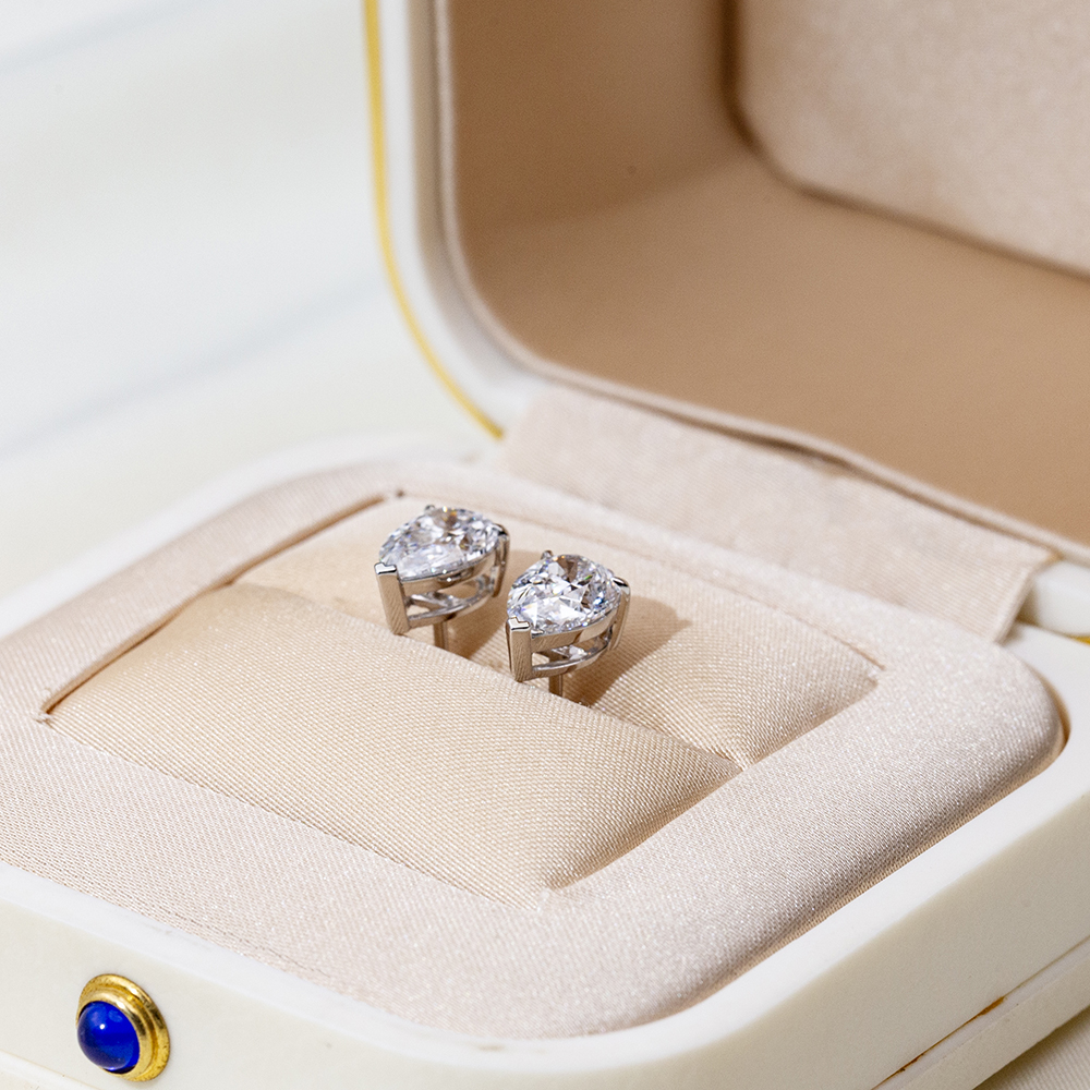 MissDiamond Lab Grown Diamond 1CT 9K White Drop Cut MSE-513