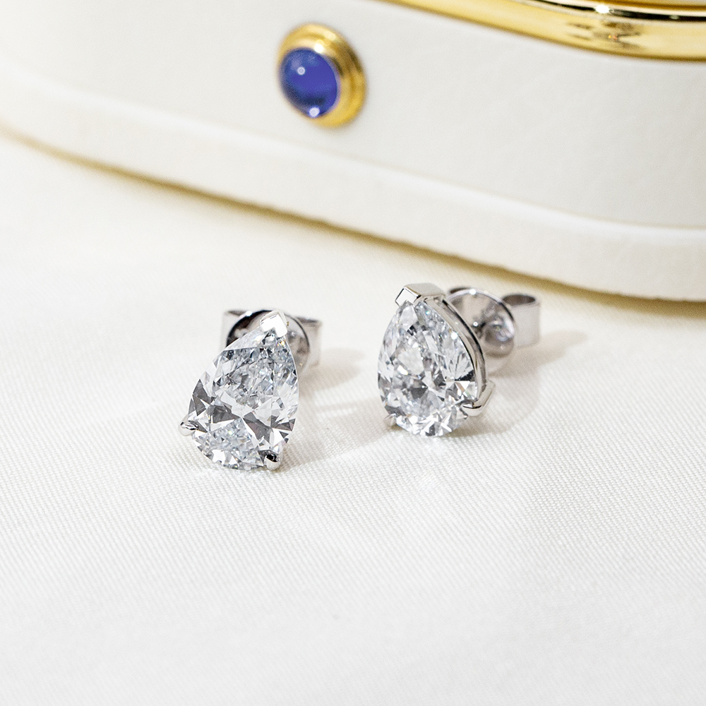 MissDiamond Lab Grown Diamond 1CT 9K White Drop Cut MSE-513