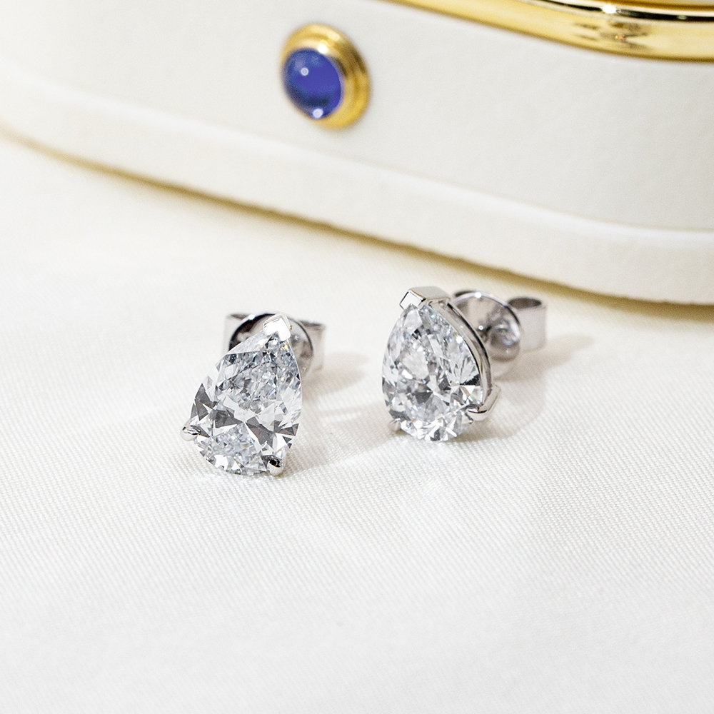 MissDiamond Lab Grown Diamond 1CT 9K White Drop Cut MSE-513