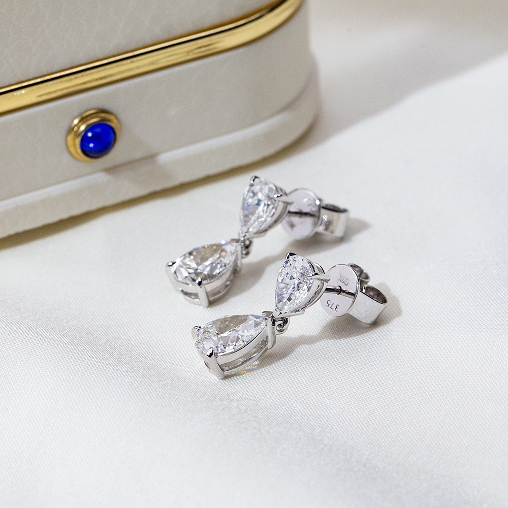 MissDiamond Lab Grown Diamond 1CT 9K White Drop Cut MSE-719