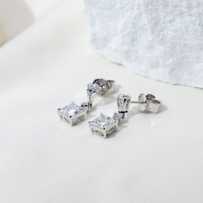 MissDiamond Lab Grown Diamond 1CT 9K White Princess Cut MSE-697