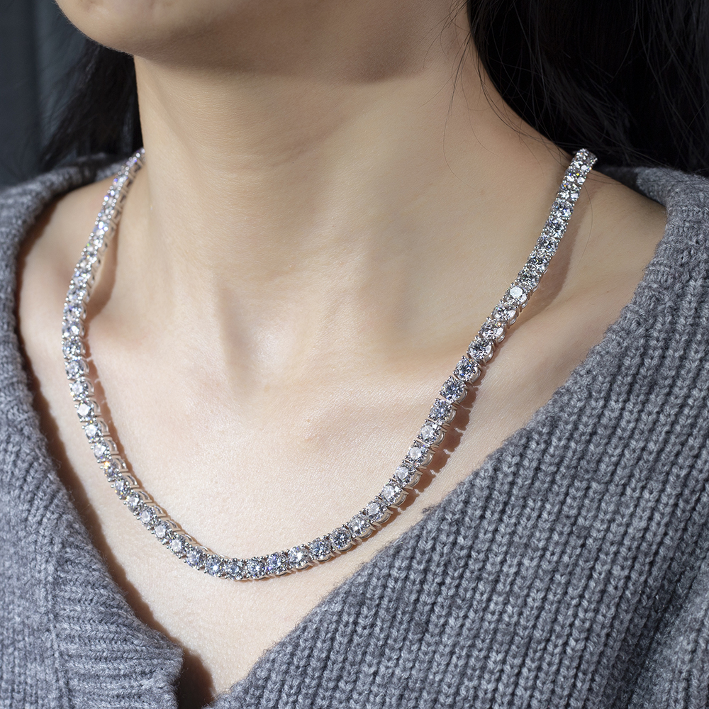 MissDiamond Lab Grown Diamond 69.75CT Platinum Pendant Necklace MSN-889