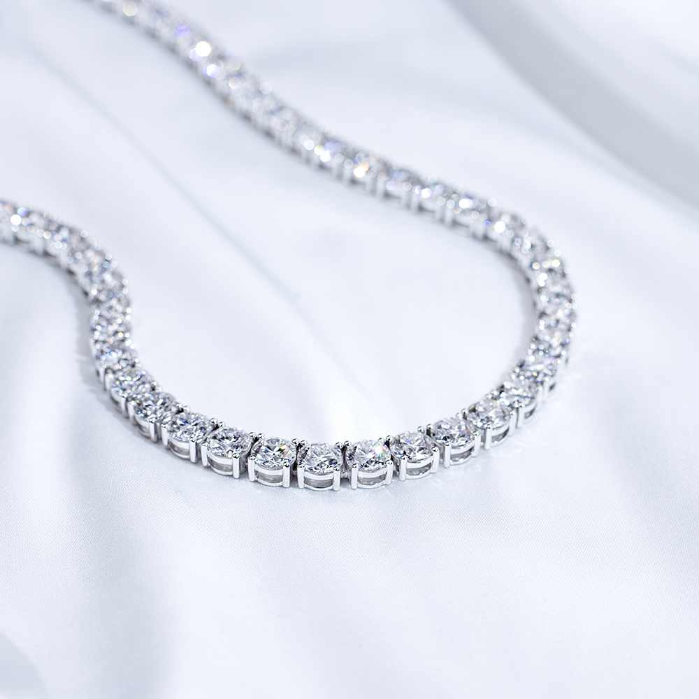 MissDiamond Lab Grown Diamond 69.75CT Platinum Pendant Necklace MSN-889