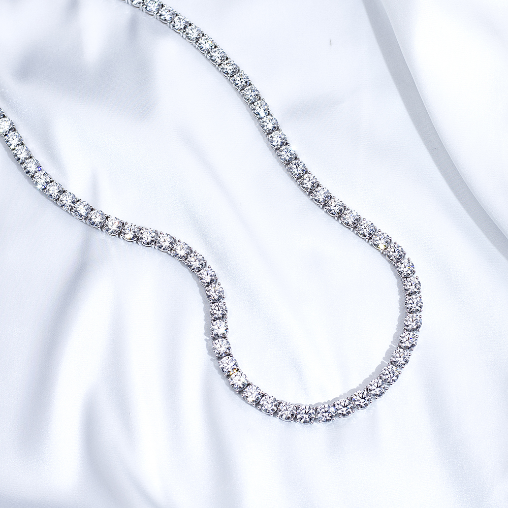 MissDiamond Lab Grown Diamond 69.75CT Platinum Pendant Necklace MSN-889