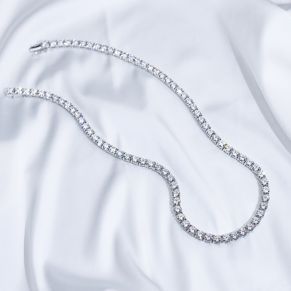 MissDiamond Lab Grown Diamond 69.75CT Platinum Pendant Necklace MSN-889