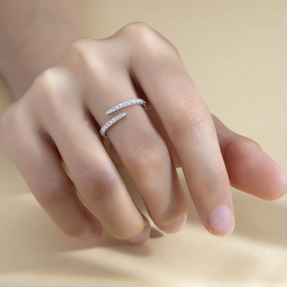 MissDiamond Lab Grown Diamond Platinum Cluster Ring MSR-1838