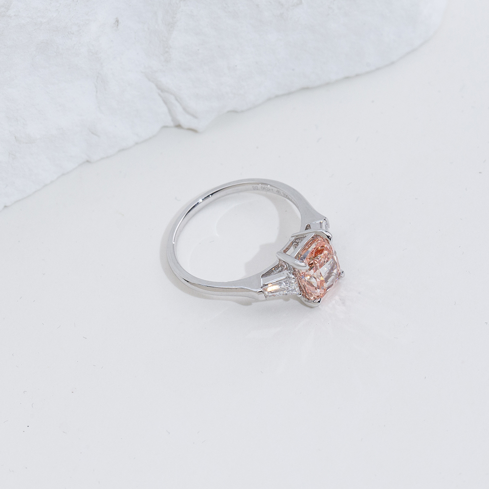 MissDiamond Lab Grown Diamond 2.062CT Platinum Solitaire Ring MSR-2039