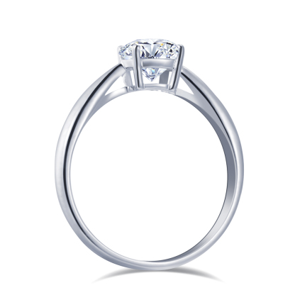MissDiamond Sustainable luxury Round Cut Lab Grown Diamond 1CT 2.05CT DE VS1 VVS2 18K Solitaire Ring MSR-371