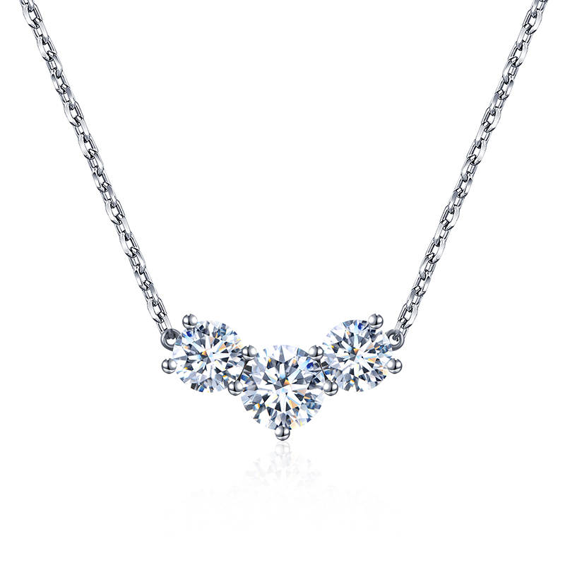 MissDiamond Lab Grown Diamond E VS1 Platinum Pendant Necklace MSN-731