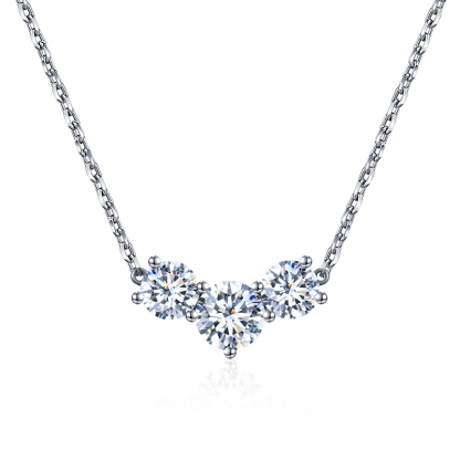 MissDiamond Lab Grown Diamond E VS1 Platinum Pendant Necklace MSN-731