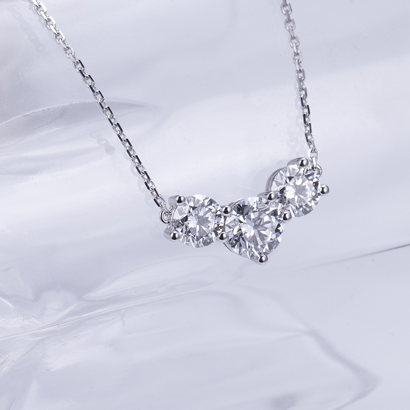 MissDiamond Lab Grown Diamond E VS1 Platinum Pendant Necklace MSN-731