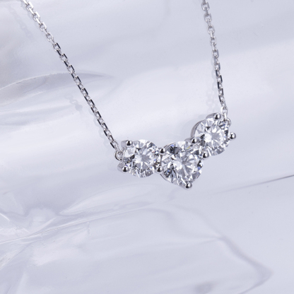 MissDiamond Lab Grown Diamond E VS1 Platinum Pendant Necklace MSN-731