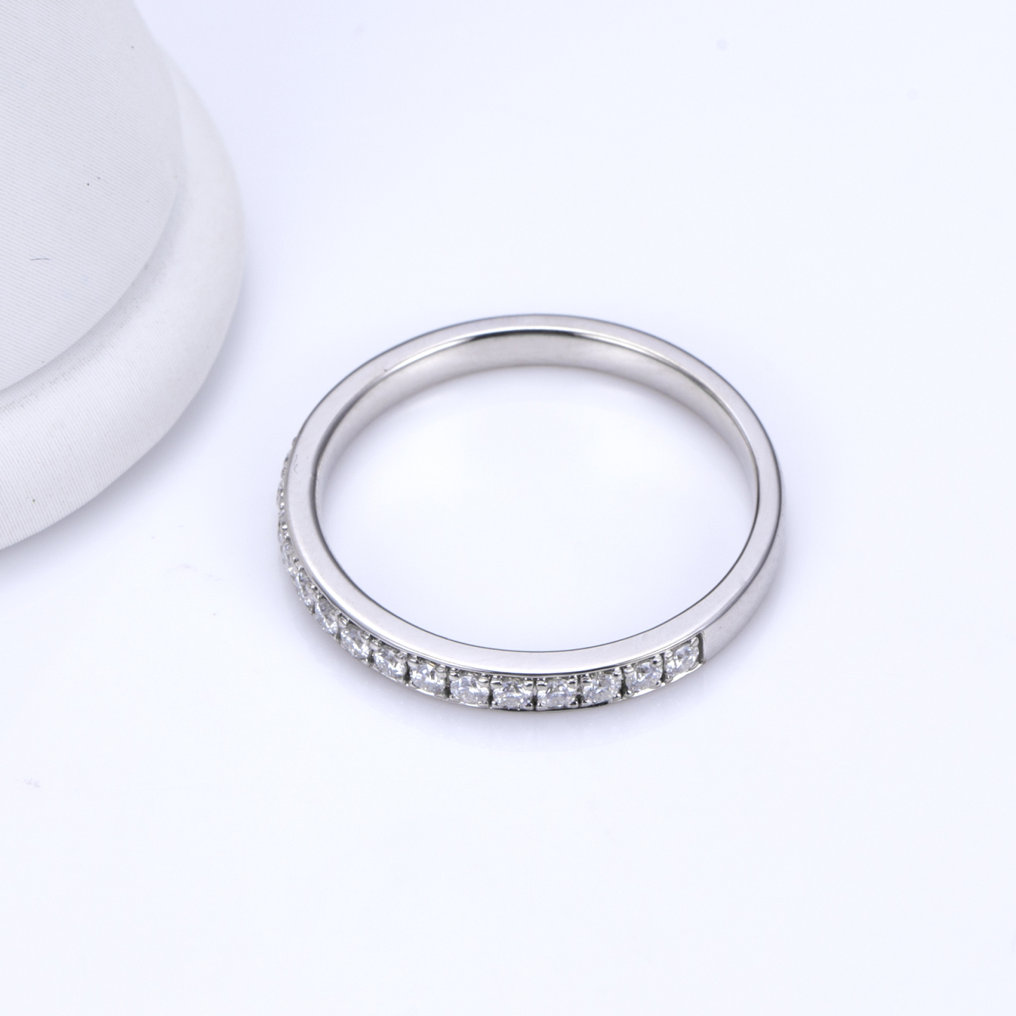 MissDiamond Lab Grown Diamond Platinum Eternity Ring MSR-1132