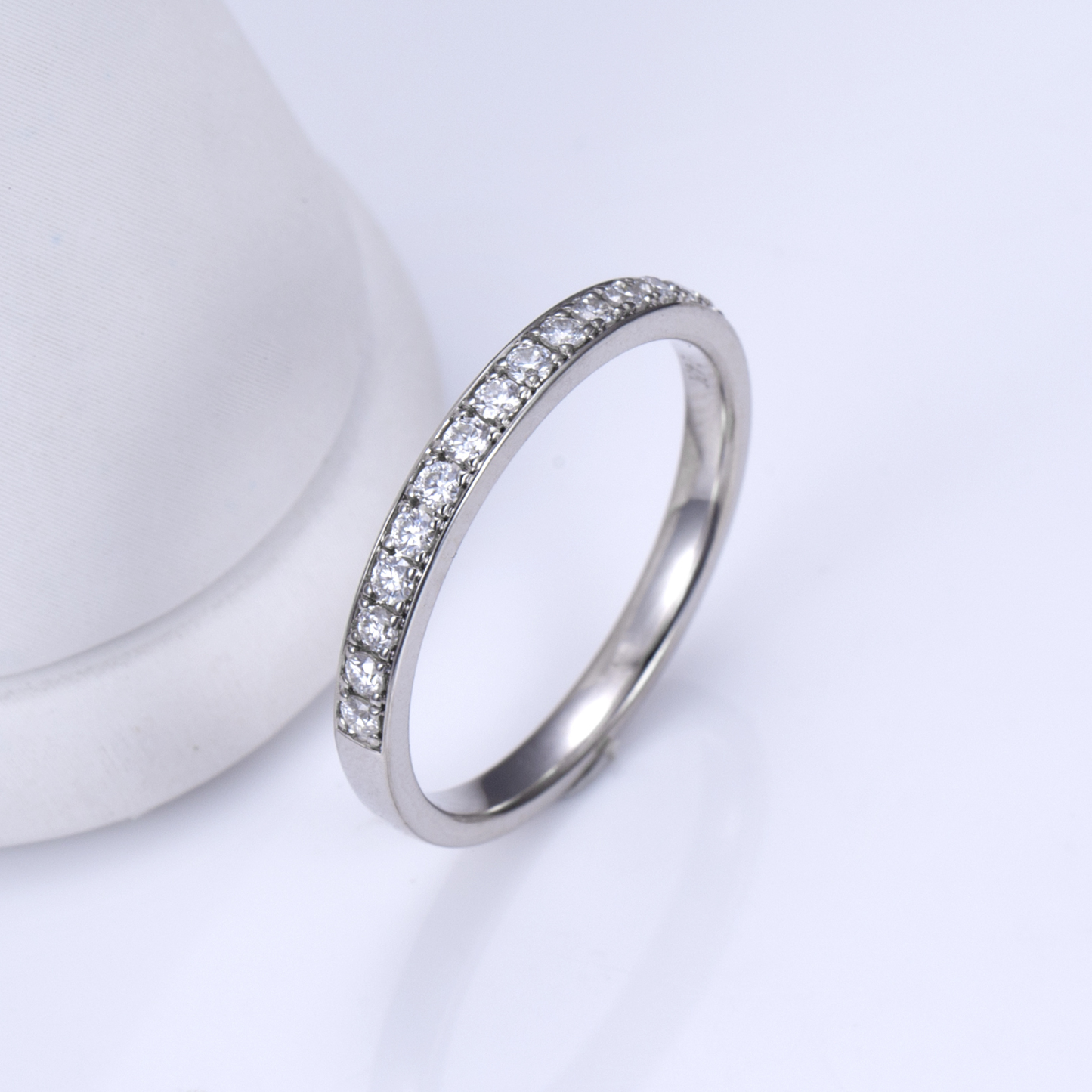 MissDiamond Lab Grown Diamond Platinum Eternity Ring MSR-1132