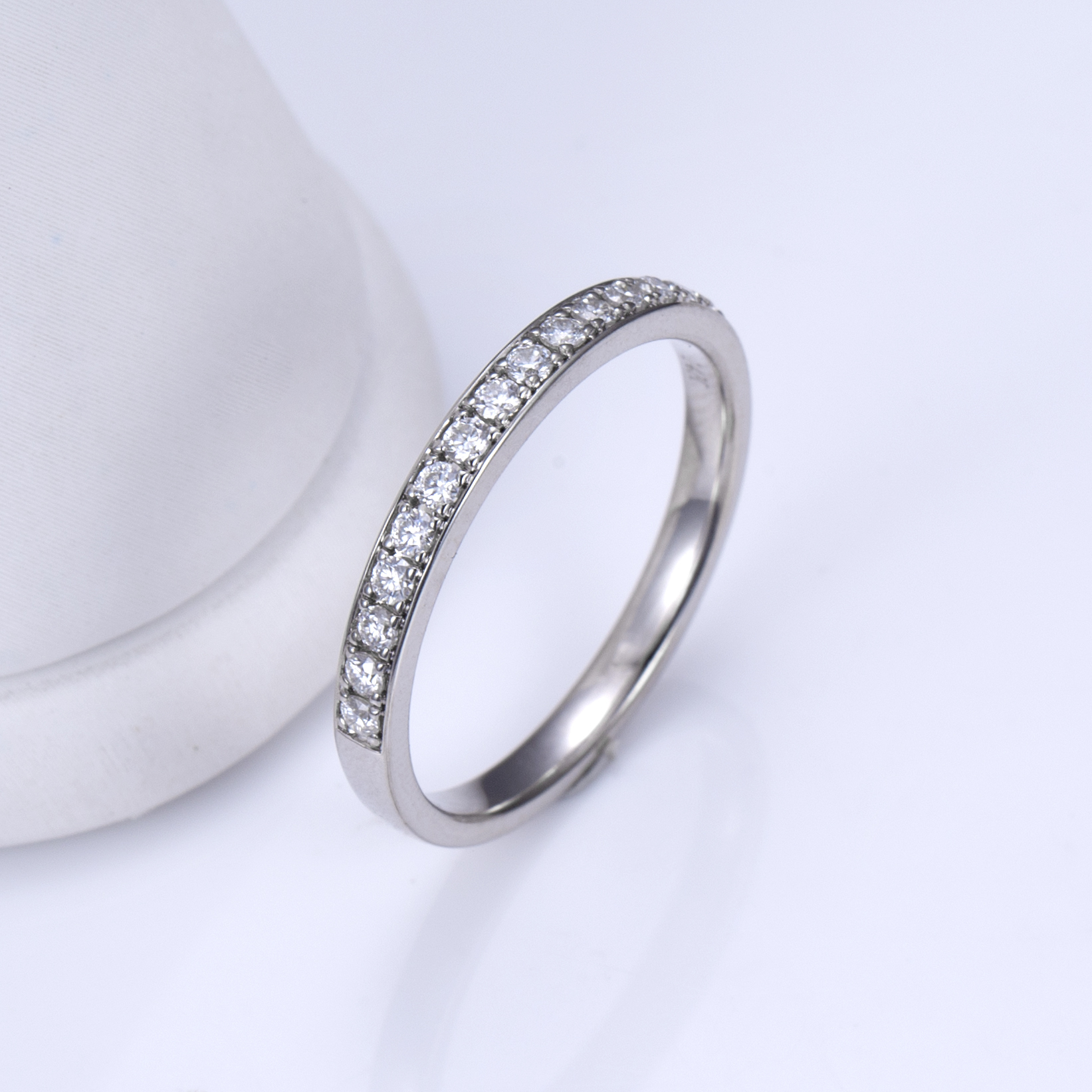 MissDiamond Lab Grown Diamond Platinum Eternity Ring MSR-1132