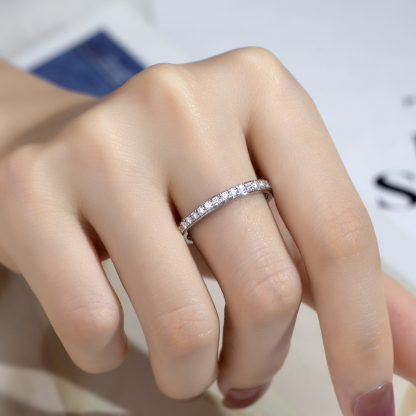 MissDiamond Lab Grown Diamond Platinum Eternity Ring MSR-1132