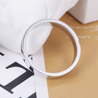 MissDiamond Round Cut Lab Grown Diamond S925 Silver Band Ring MSR-759