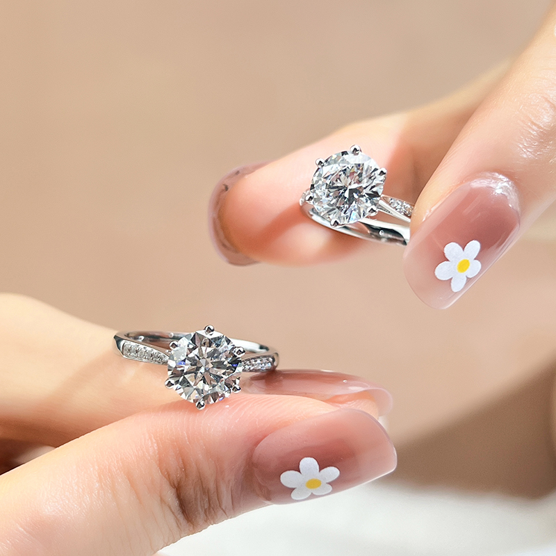 MissDiamond Lab Grown Diamond 5.05CT G VS1 Platinum Halo Ring MSR-799