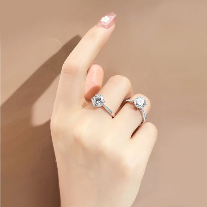 MissDiamond Lab Grown Diamond 5.05CT G VS1 Platinum Halo Ring MSR-799